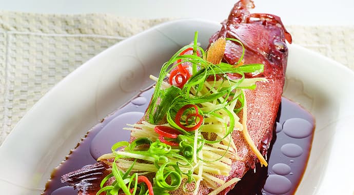 Steamed Fish in Double Deluxe Soy Sauce